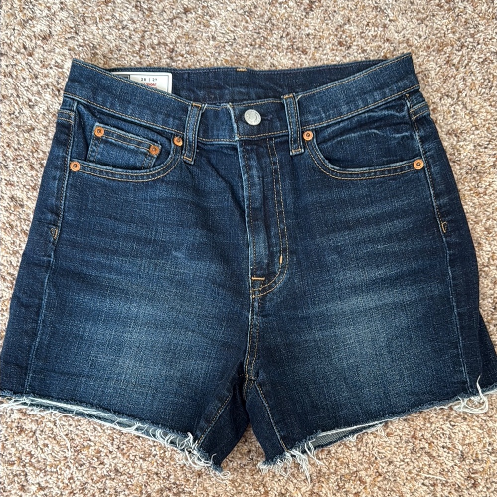 Classic Blue Denim Cutoff Shorts
